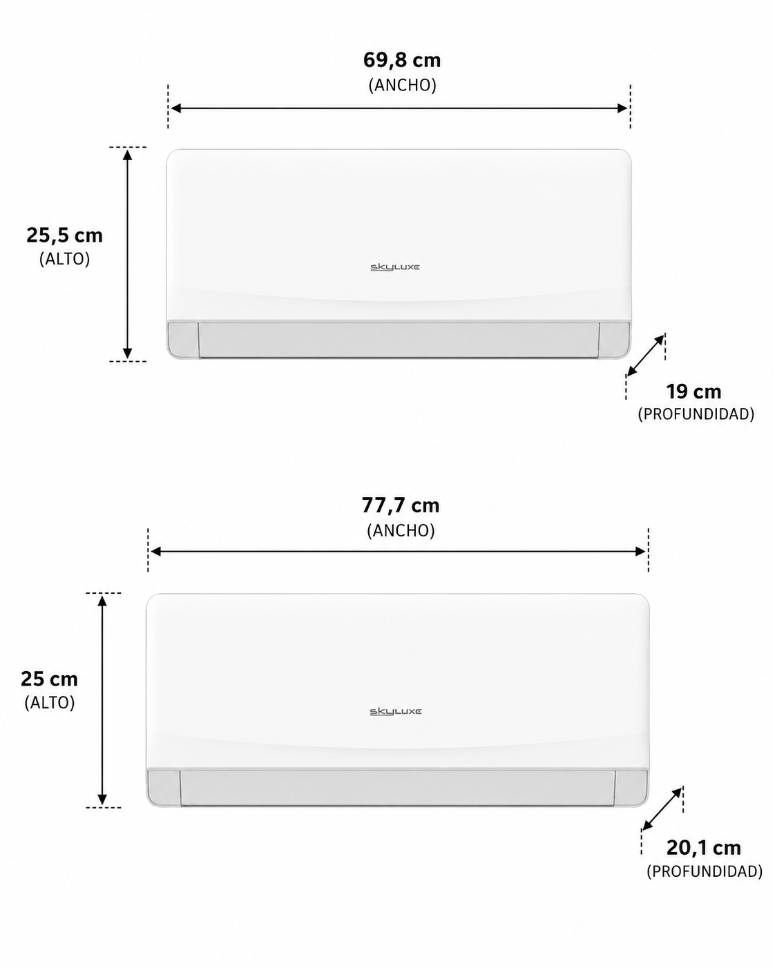 2x1 Skyluxe 4,1 Kw A++/A+ 2000 + 3000